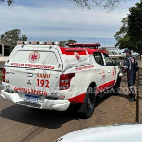 Fotos de Homem é intubado após ser esfaqueado em Maringá 