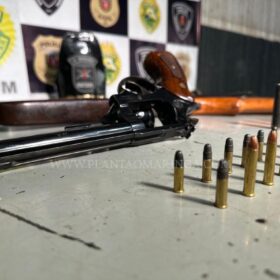 Fotos de Homem é preso pela Rotam com quatro armas de fogo em Maringá