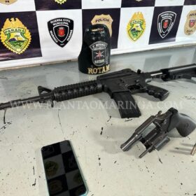 Fotos de Homem é preso por agredir ex-esposa e por posse ilegal de arma de fogo em Maringá