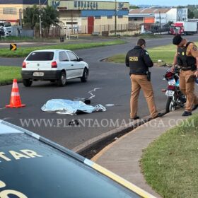Fotos de Jovem morre após bater moto na lateral de caminhão em Maringá