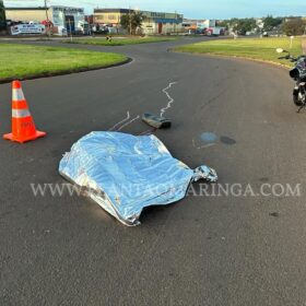 Fotos de Jovem morre após bater moto na lateral de caminhão em Maringá