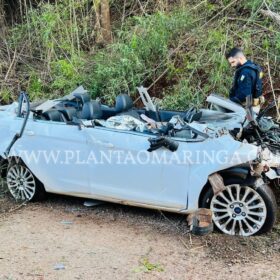 Fotos de Moradora de Maringá morre após carro capotar e cair em ribanceira em Marialva 