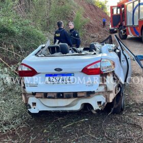 Fotos de Moradora de Maringá morre após carro capotar e cair em ribanceira em Marialva 