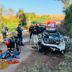 Fotos de Moradora de Maringá morre após carro capotar e cair em ribanceira em Marialva 
