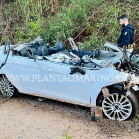 Fotos de Moradora de Maringá morre após carro capotar e cair em ribanceira em Marialva 