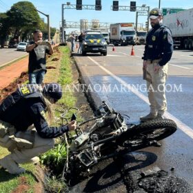 Fotos de Moto explode após bater em carro em Sarandi