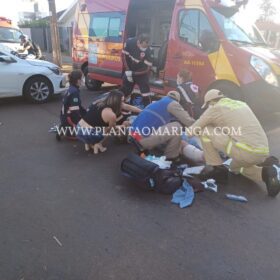 Fotos de Motociclista avança preferencial e sofre ferimentos graves em Maringá 