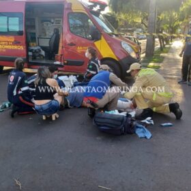 Fotos de Motociclista avança preferencial e sofre ferimentos graves em Maringá 