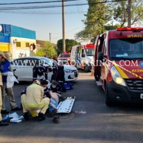 Fotos de Motociclista avança preferencial e sofre ferimentos graves em Maringá 