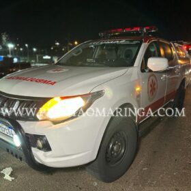 Fotos de Motociclista é intubado após bater de frente com carro no Contorno Sul em Maringá 