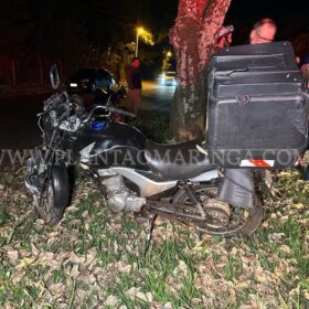 Fotos de Motociclista morre após perder controle e bater meio fio em Maringá 