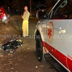 Fotos de Motociclista morre após perder controle e bater meio fio em Maringá 
