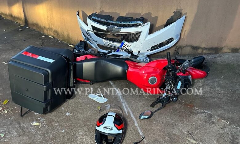 Fotos de Motorista avança preferencial provoca acidente e foge sem prestar socorro em Maringá 