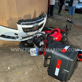 Fotos de Motorista avança preferencial provoca acidente e foge sem prestar socorro em Maringá 