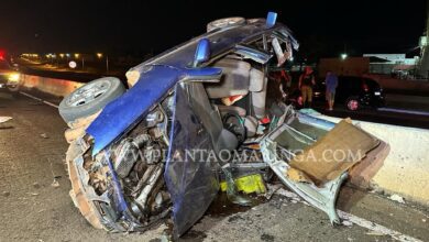 Fotos de Motorista dirige pela contramão e provoca acidente em Maringá 