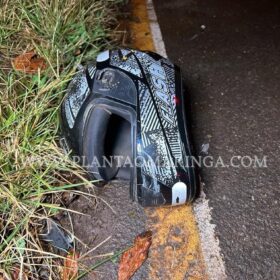 Fotos de Câmera registra acidente que deixou pai e filho feridos em Sarandi 