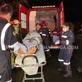 Fotos de Câmera registra acidente que deixou pai e filho feridos em Sarandi 