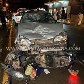 Fotos de Câmera registra acidente que deixou pai e filho feridos em Sarandi 