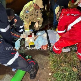 Fotos de Câmera registra acidente que deixou pai e filho feridos em Sarandi 