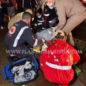 Fotos de Câmera registra acidente que deixou pai e filho feridos em Sarandi 