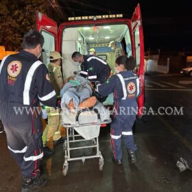 Fotos de Câmera registra acidente que deixou pai e filho feridos em Sarandi 