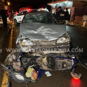 Fotos de Câmera registra acidente que deixou pai e filho feridos em Sarandi 