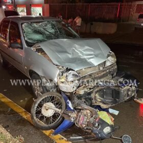 Fotos de Câmera registra acidente que deixou pai e filho feridos em Sarandi 