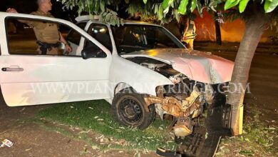 Fotos de Perseguição policial termina em acidente e homem com mandado de prisão em aberto preso em Maringá