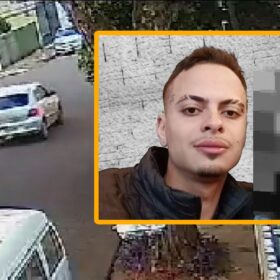 Fotos de Câmera registrou acidente com morte em Maringá - o motociclista estava em fuga da policia