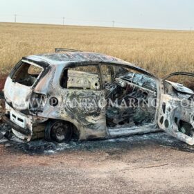 Fotos de Polícia investiga se carro encontrado incendiado em Sarandi foi usado na execução em Maringá  