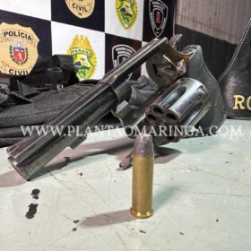 Fotos de Rotam recupera moto roubada, apreende arma e prende dois suspeitos após roubo em Maringá