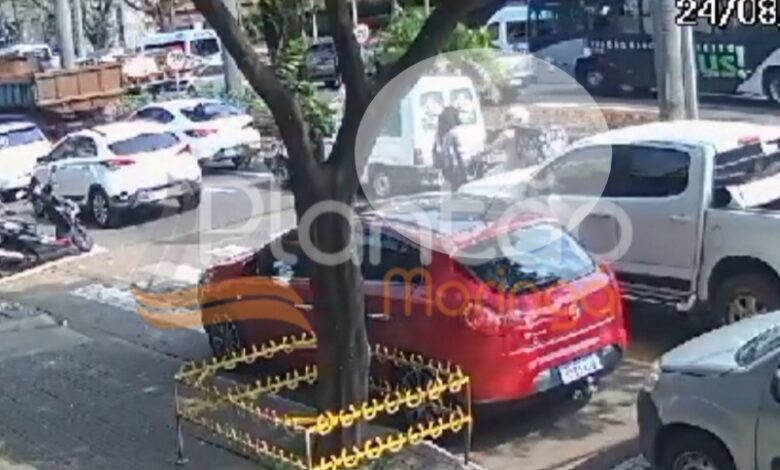 Fotos de Vídeo: Adolescente é atropelada em cima da faixa de pedestres em Maringá  