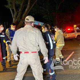 Fotos de Câmera de segurança registra motorista avançando preferencial e causando acidente em Maringá 