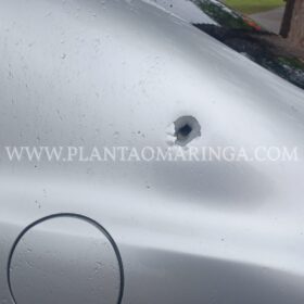 Fotos de Câmera de segurança registra tiroteio entre criminosos de facções rivais em Maringá