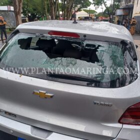 Fotos de Câmera de segurança registra tiroteio entre criminosos de facções rivais em Maringá
