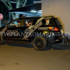 Fotos de Câmera registra criminosos rendendo mulher e roubando carro em Maringá 