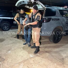Fotos de Câmera registra criminosos rendendo mulher e roubando carro em Maringá 