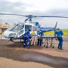 Fotos de Garota é baleada e socorrida de helicóptero ao Hospital Universitário de Maringá 