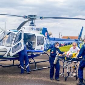 Fotos de Garota é baleada e socorrida de helicóptero ao Hospital Universitário de Maringá 