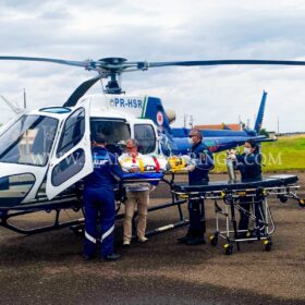 Fotos de Garota é baleada e socorrida de helicóptero ao Hospital Universitário de Maringá 