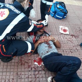 Homem é agredido com tijoladas após brigas entre guardadores de carros em Maringá  Foto 1 Fotos de Homem é agredido com tijoladas após brigas entre guardadores de carros em Maringá