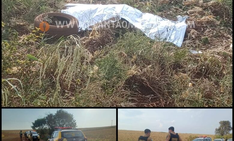 Fotos de Homem é encontrado morto com marcas de tiros na zona rural de Maringá