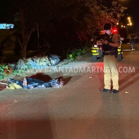 Fotos de Homem obrigado a se ajoelhar e é executado com 30 tiros na frente do filho de 9 anos, em Maringá
