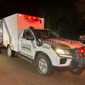 Fotos de Câmera registra homem sendo executado com 30 tiros na cabeça na frente do filho em Maringá