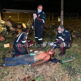 Fotos de Homem esfaqueado e agredido com tronco de árvore em Maringá morre no hospital  