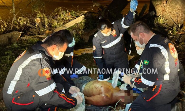 Homem esfaqueado e agredido com tronco de árvore em Maringá morre no hospital Foto 1 Fotos de Homem esfaqueado e agredido com tronco de árvore em Maringá morre no hospital