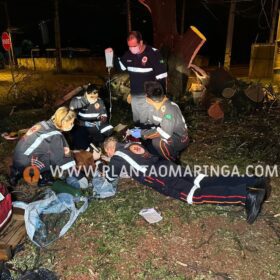 Fotos de Homem esfaqueado e agredido com tronco de árvore em Maringá morre no hospital  
