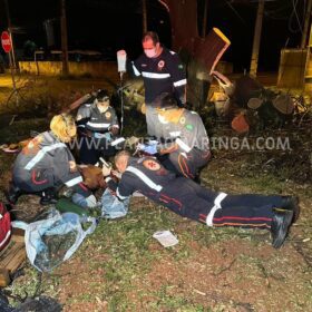 Fotos de Homem esfaqueado e agredido com tronco de árvore em Maringá morre no hospital  