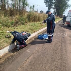 Fotos de Motorista morre após ser ejetado em capotamento em Maringá