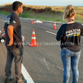 Fotos de Mulher morre após cair de moto e ser atropelada por vários veículos em Maringá